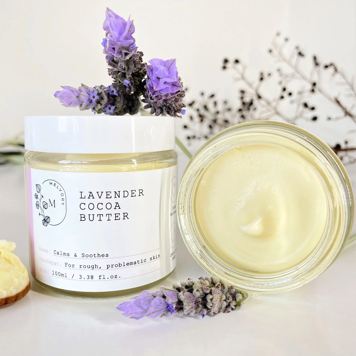 Settle To Sleep is a stockist of Melvory Lavender Cocoa Butter. Local delivery in Warrnambool Victoria.